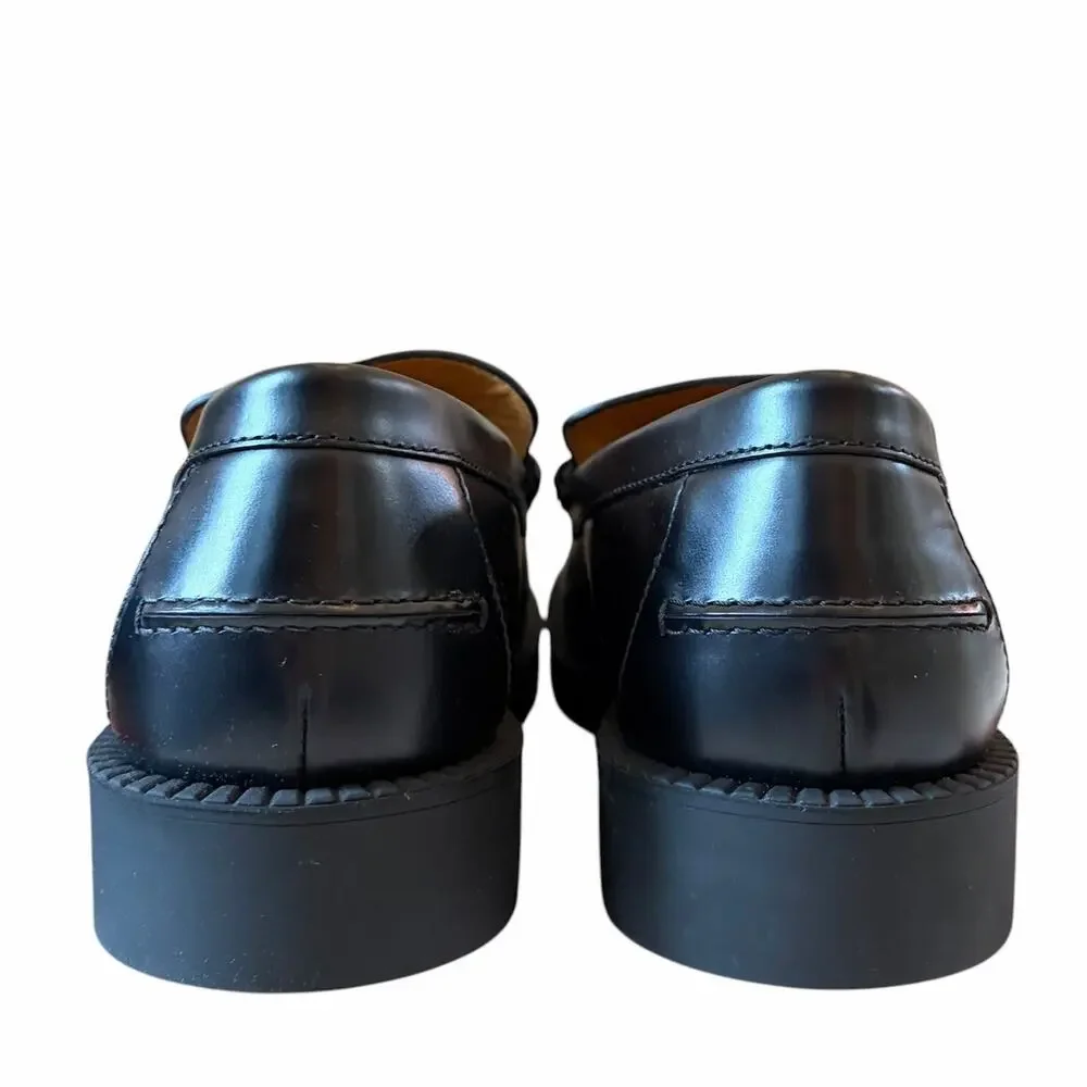 Gucci Mens Horsebit Leather Loafers 794202 Black Size 11.5 US 12 NEW
